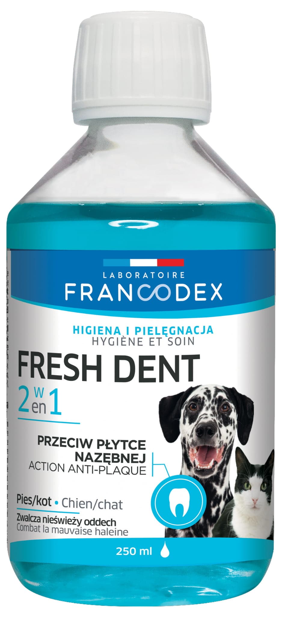 FRANCODEX PL Płyn dla psa i kota do higieny jamy ustnej Fresh dent 250 ml 
