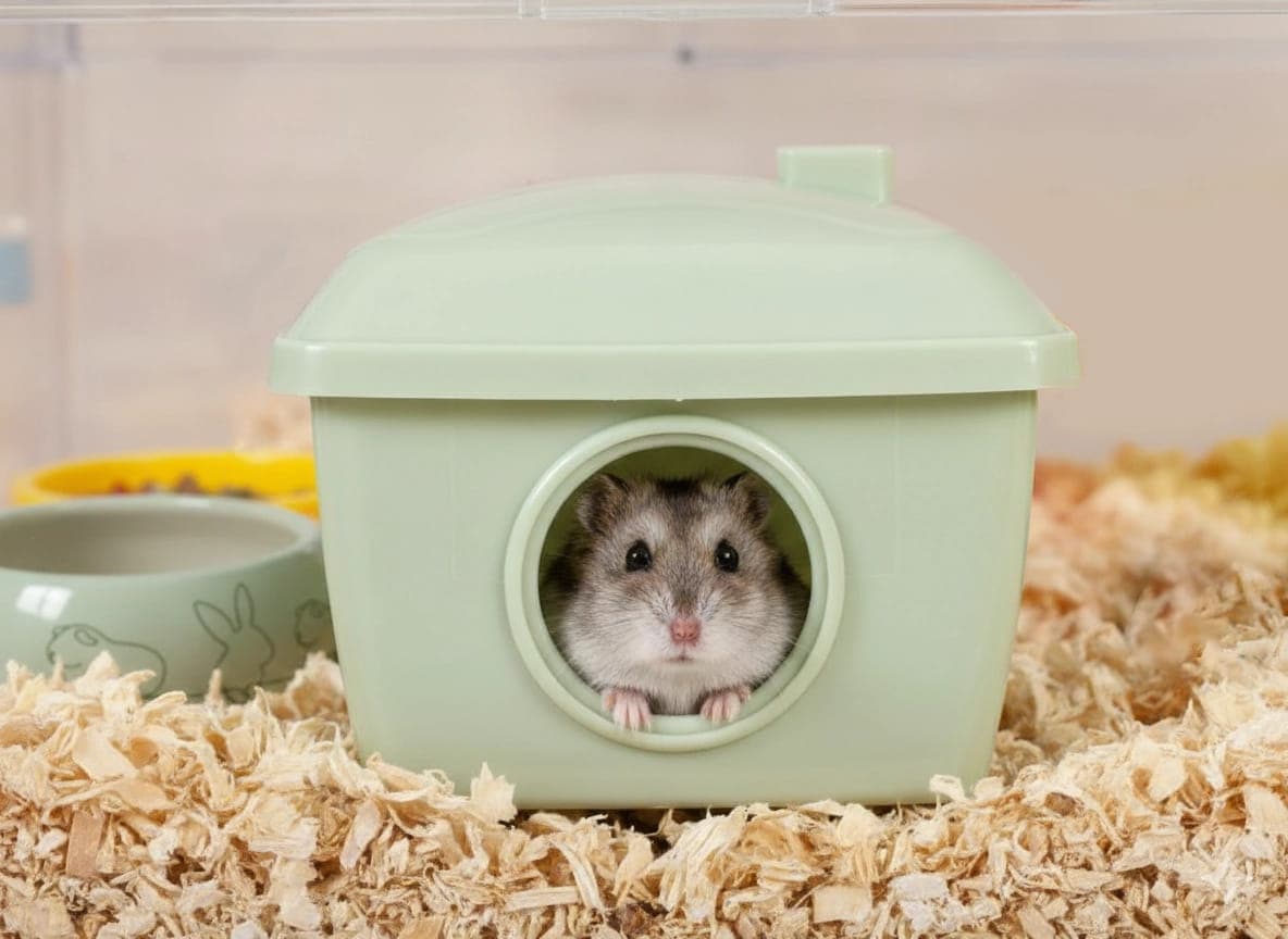 ZOLUX Domek dla chomika plastikowy COSY zielony 13,5x10,5x11,1cm 