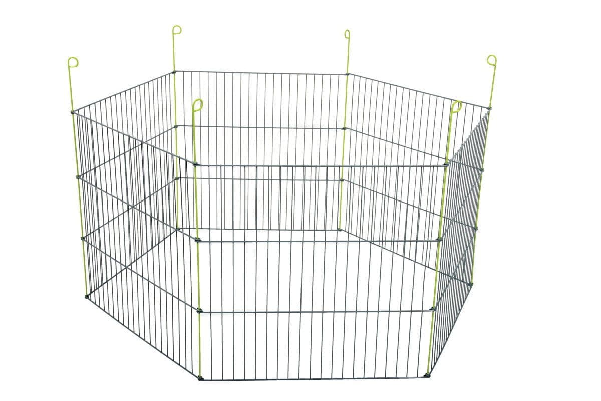ZOLUX Wybieg sześciokątna klatka dla królika, świnki morskiej szara 