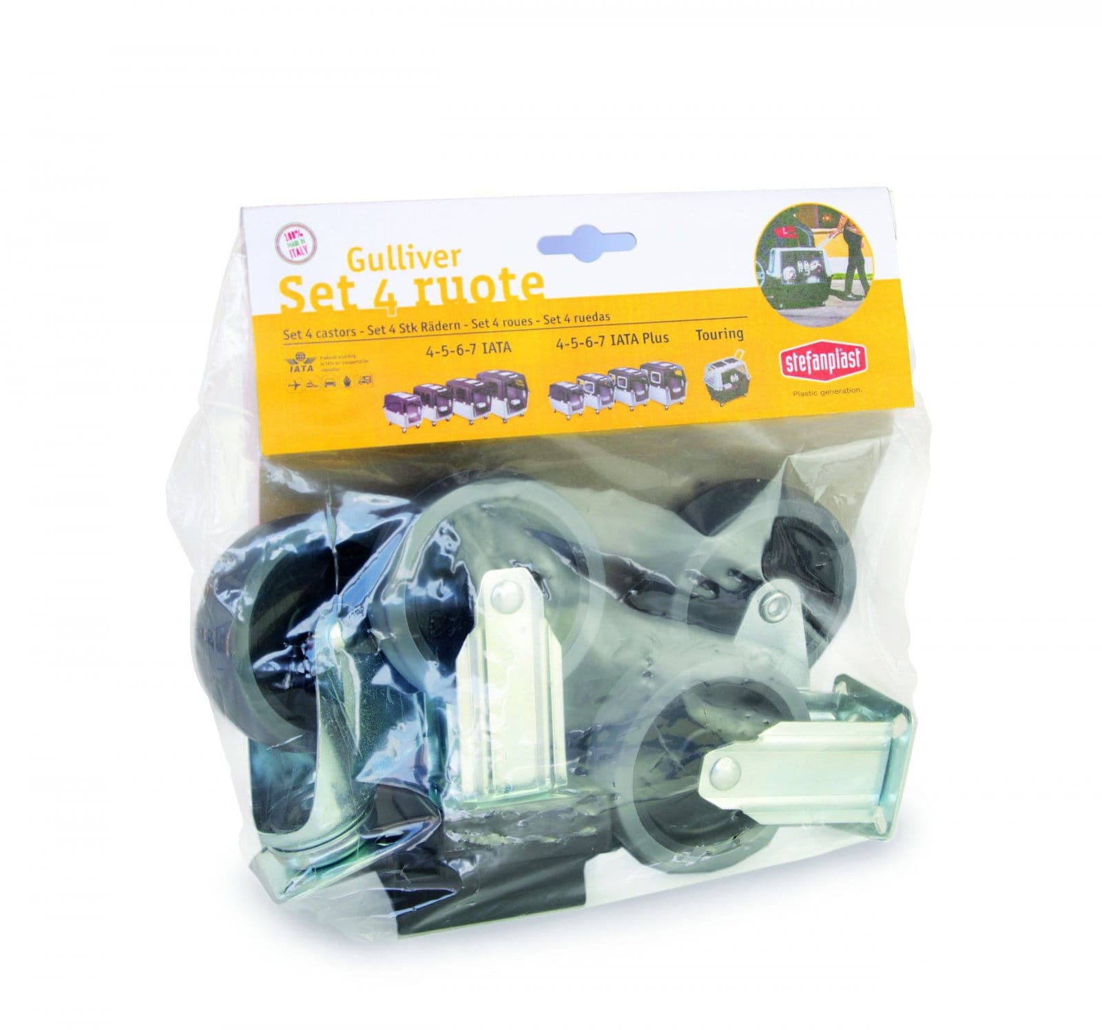 ZOLUX Zestaw 4 kółek do transportu Gulliver IATA 4,5,6,7 