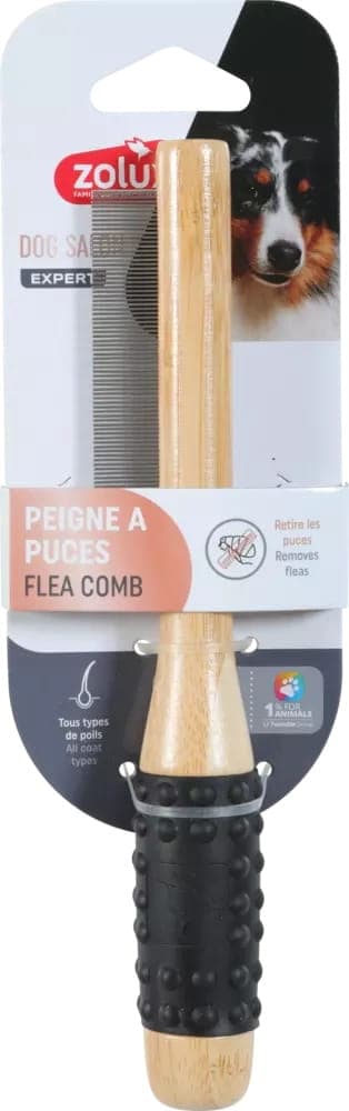ZOLUX Grzebień do wyczesywania pcheł drewniany dla psa DOG SALON 