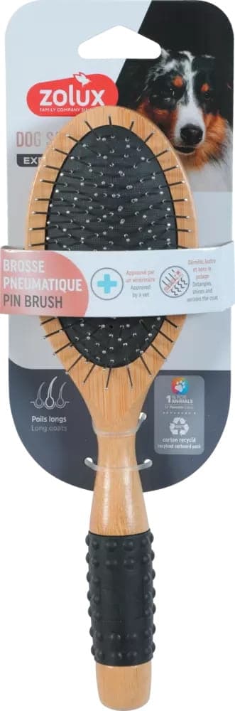 ZOLUX Pneumatyczna szczotka drewniana dla psa DOG SALON 