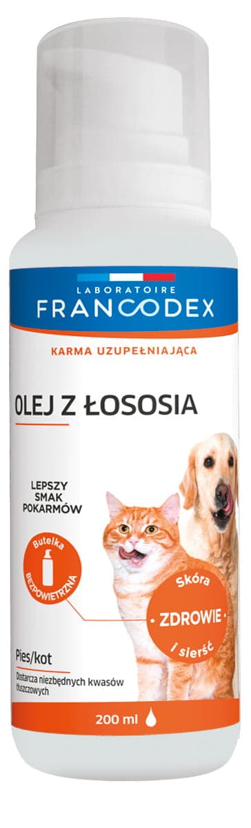 FRANCODEX PL Olej z łososia dla psów i kotów 200 ml 