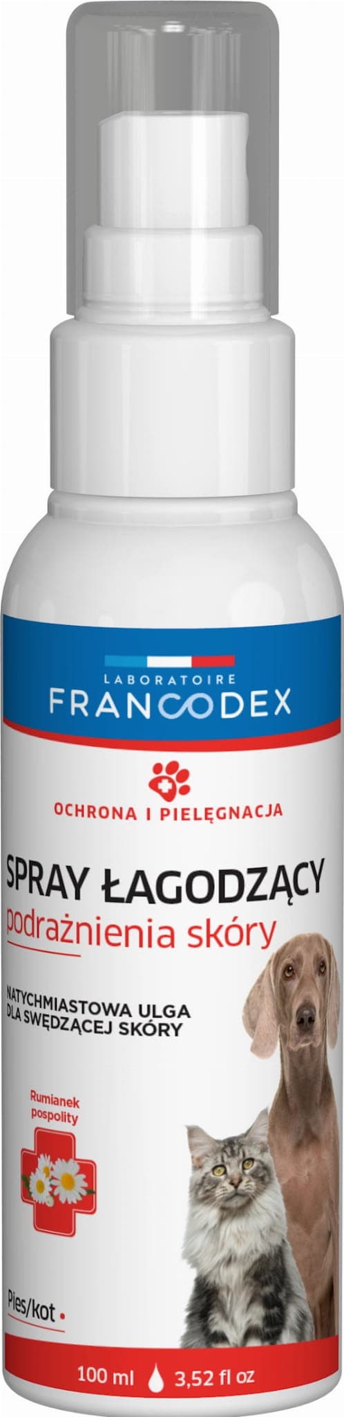 FRANCODEX PL Spray dla psów i kotów łagodzący podrażnienia skóry 100 ml