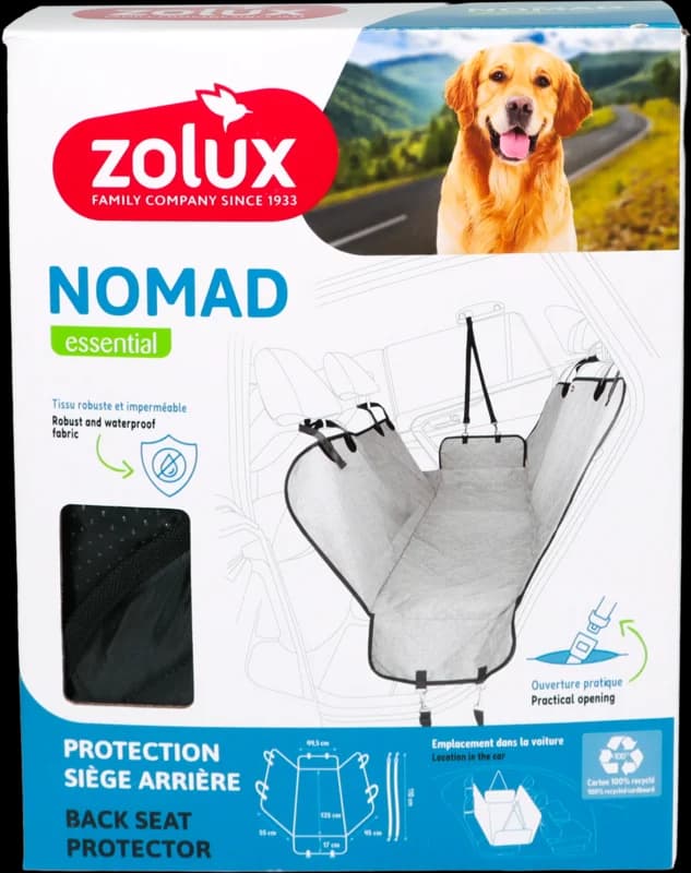 Pokrowiec ochronny na tylne siedzenia samochodowe Zolux Nomad 147x137cm